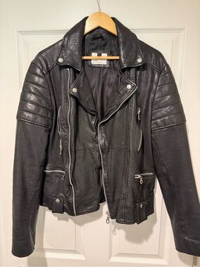 Topman Genuine Leather Men’s Biker’s Jacket Size Medium